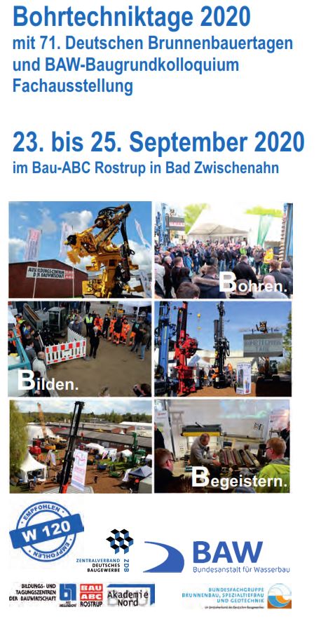 71. Deutsche Brunnenbauertage im Rahmen der Bohrtechniktage | Keller ...