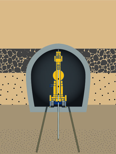 Arbeiten im Tunnel