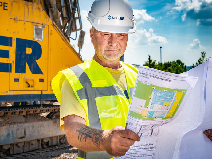 Arbeiten auf der Baustelle
