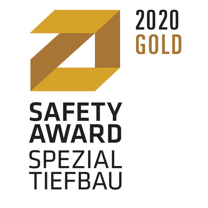 Safety Award Spezialtiefbau in Gold