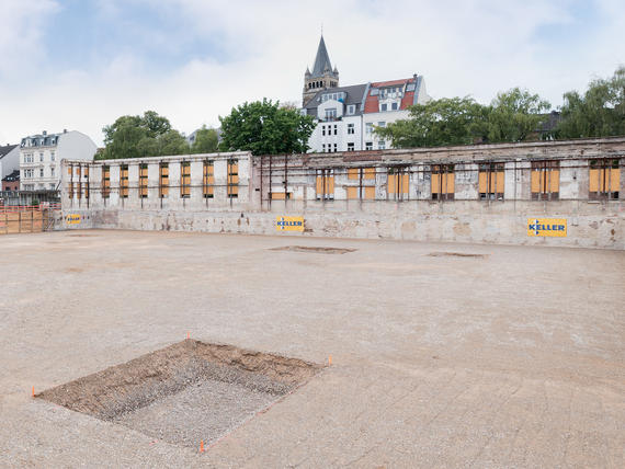 Komplettbaugrube für Wohnquartier