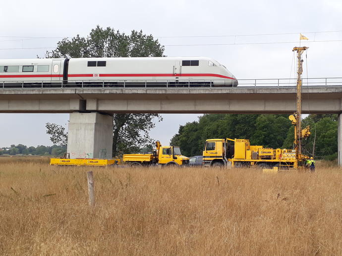 Baugrunderkundung Bahntrasse