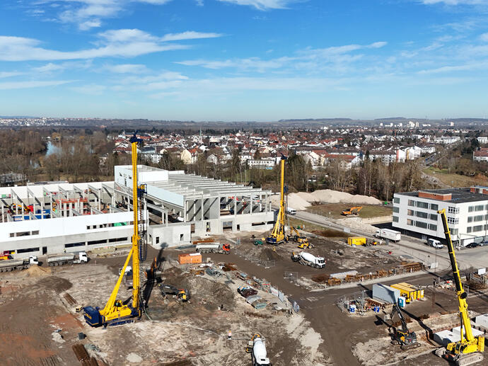 Gründung mit Bohrpfählen CFA