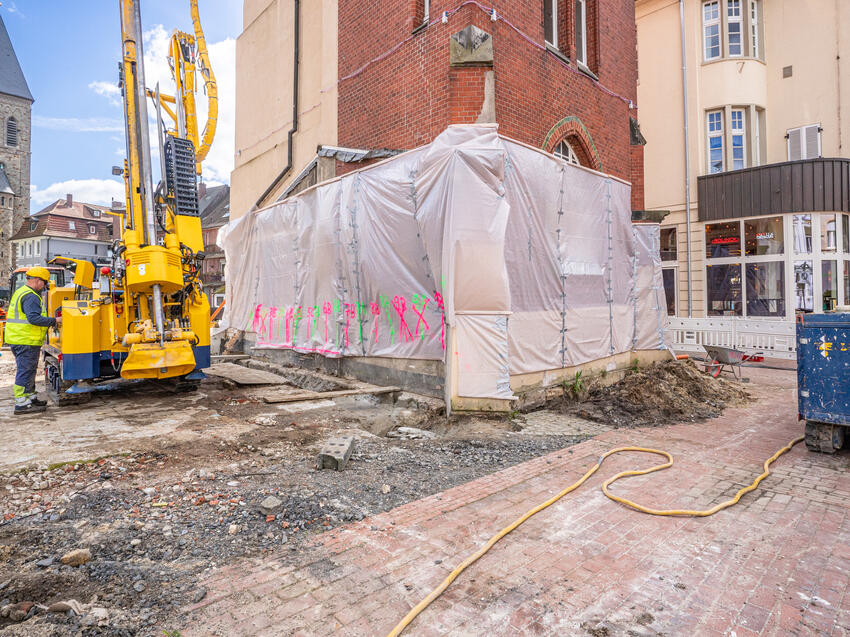Düsenstrahlverfahren im Einsatz
