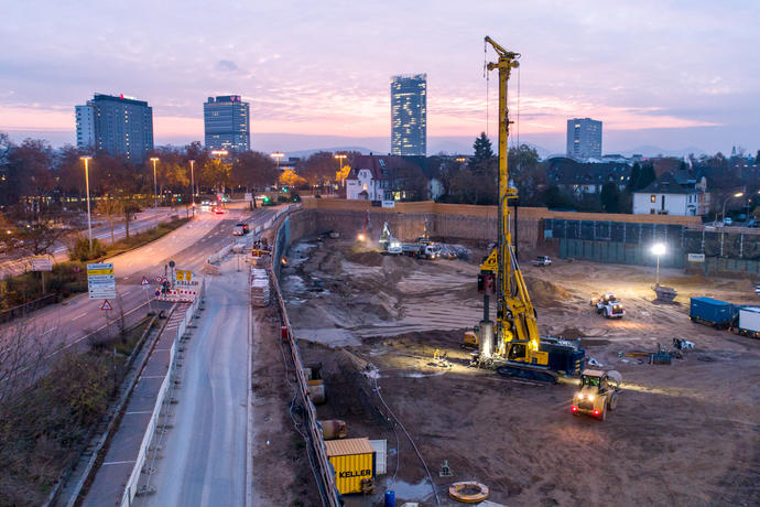 Baugrube Neuer Kanzlerplatz Bonn