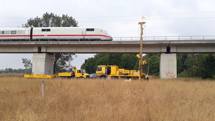 Baugrunderkundung Bahntrasse