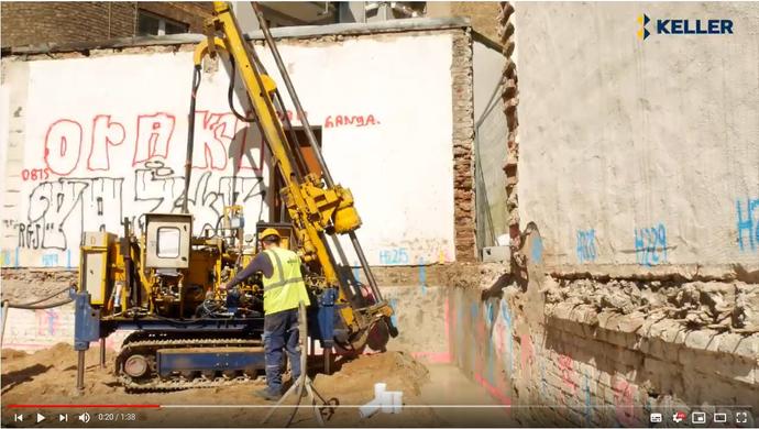 Gebäudesicherung (Soilcrete®) in der Kölner Südstadt