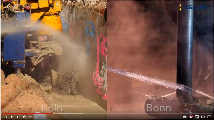 Keller Grundbau - zwei Baustellen, ein Verfahren: Soilcrete®