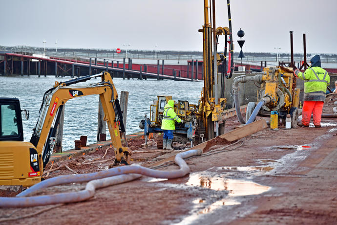 Sanierung Hochseebinnenhafen Helgoland