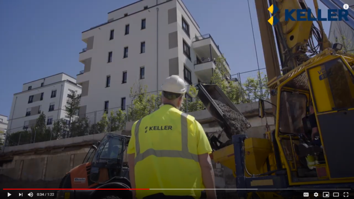 Rüttelstopfarbeiten im Wohnquartier Reiterstaffel Köln